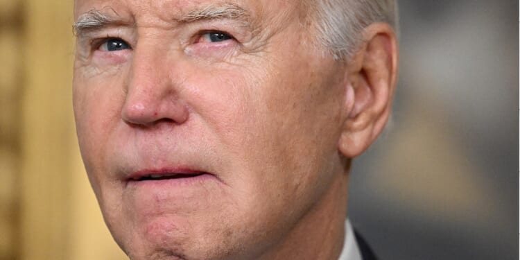 President Joe Biden is pictured in a photo from his news conference at the White House on Thursday.