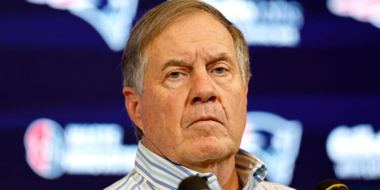 Bill Belichick speaks during a news conference after the New England Patriots' 17-3 loss to the New York Jets at Gillette Stadium in Foxborough, Massachusetts, on Jan. 7.