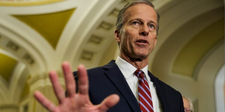 South Dakota Republican Sen. John Thune, pictured in a Jan. 23.