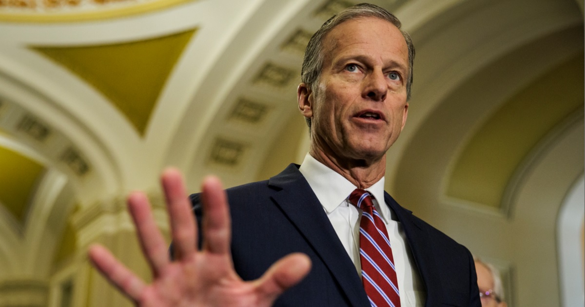 South Dakota Republican Sen. John Thune, pictured in a Jan. 23.