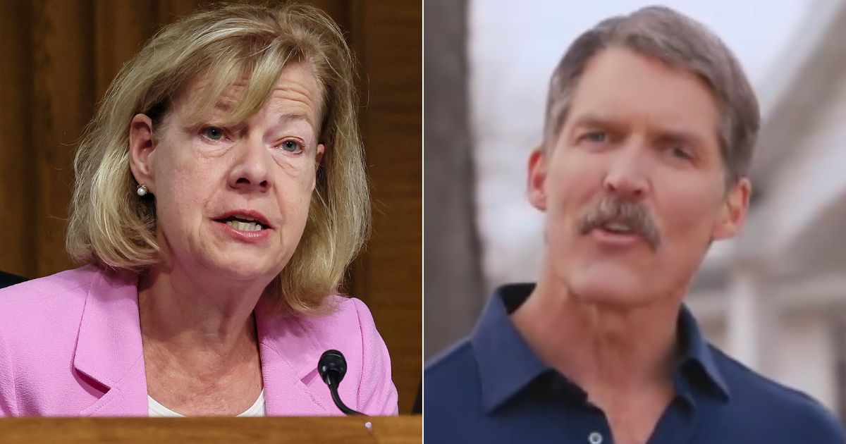 Republican Eric Hovde, right, announced he was running for Senate in Wisconsin, going against Democratic Sen. Tammy Baldwin, left.