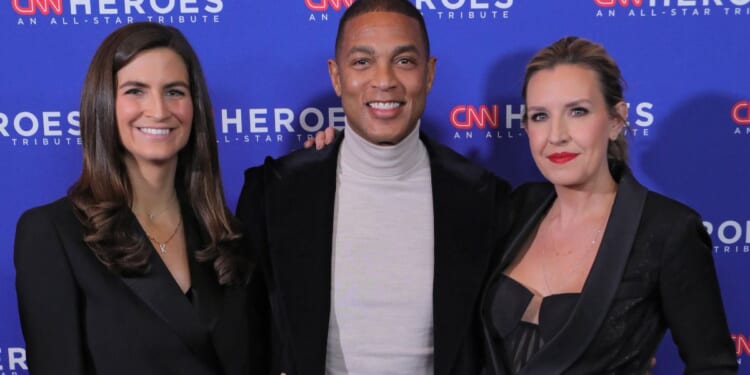 Then co-hosts of "CNN This Morning" Kaitlan Collins, left, Don Lemon, center, and Poppy Harlow, right, attend the 16th annual CNN Heroes: An All-Star Tribute in New York City on Dec. 11, 2022.