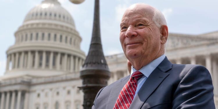 Ben Cardin at a news conference in D.C.