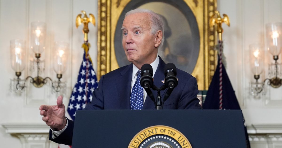 President Biden speaking in the White House