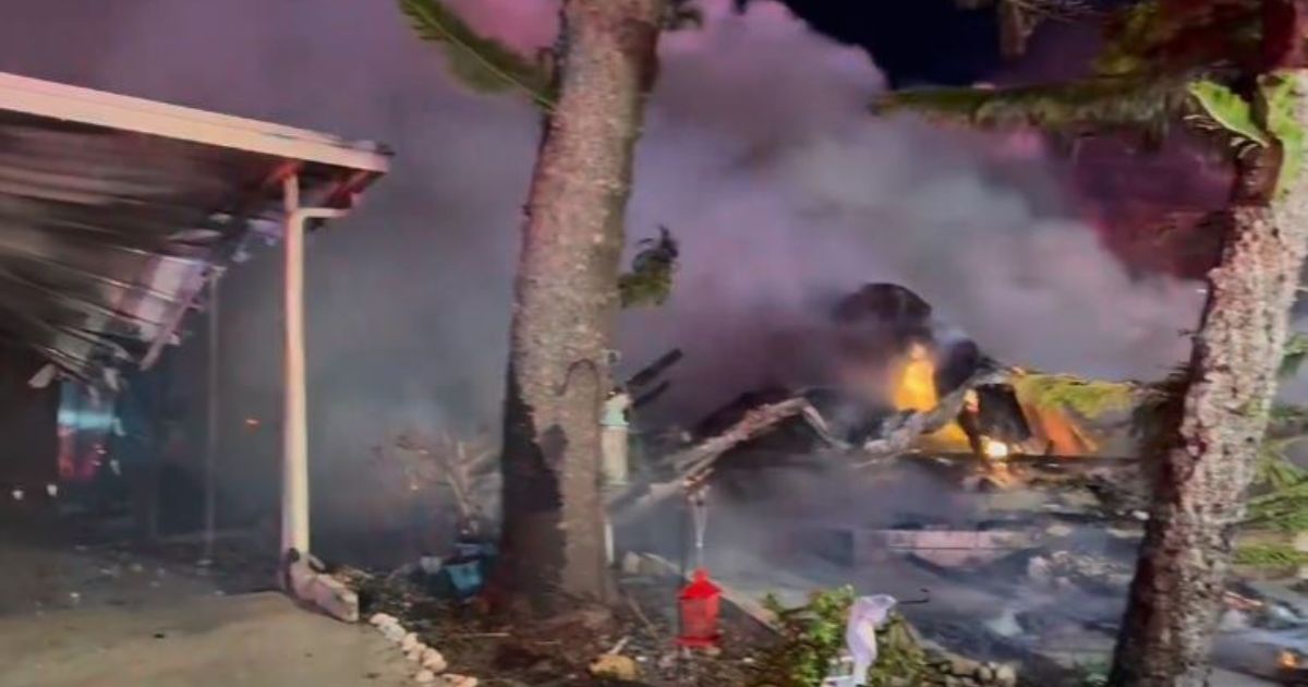 A small plane crashed into a senior living community Friday in Clearwater, Florida, striking a mobile home before bursting into flames. .