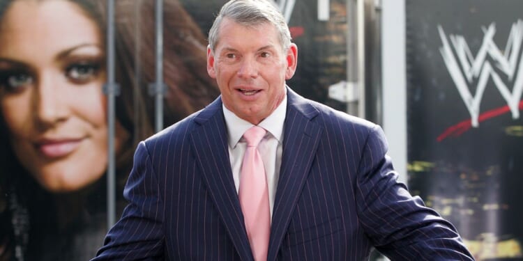 Vince McMahon at a press conference at Austin Straubel International Airport in 2009.