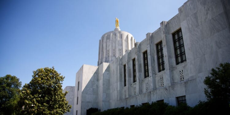 The Oregon state Capitol is pictured in Salem, Oregon.