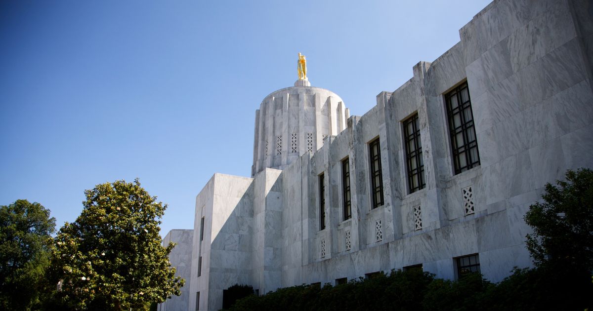 The Oregon state Capitol is pictured in Salem, Oregon.