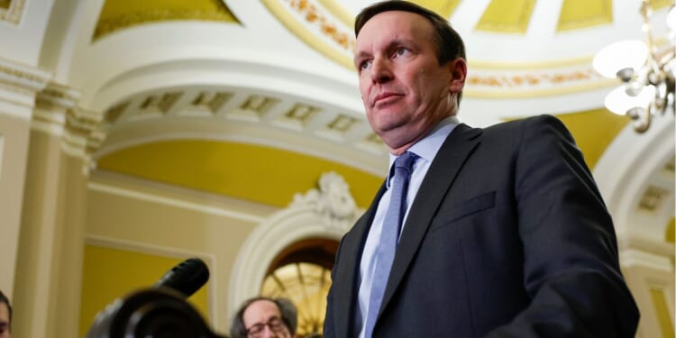 Sen. Chris Murphy speaks at a news conference at the U.S. Capitol on Tuesday in Washington, D.C.