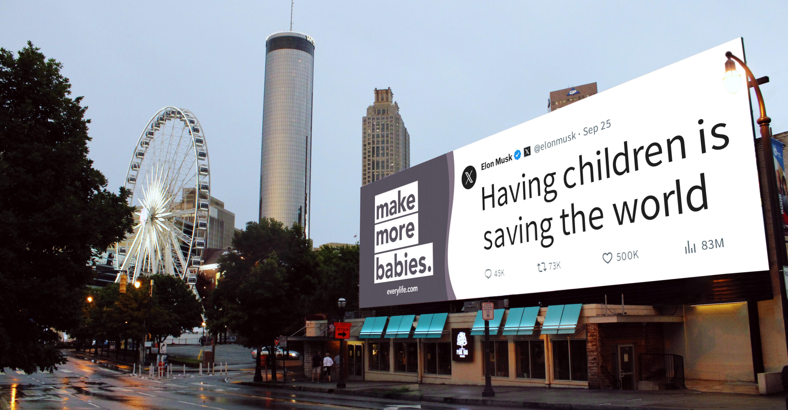 Diaper Company Billboard Pushes Atlanta to 'Make More Babies'