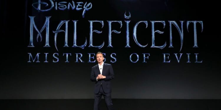 Walt Disney Studios Motion Picture Production president Sean Bailey giving a presentation at D23 EXPO 2019.