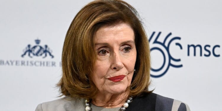 Rep. Nancy Pelosi attends a panel discussion at the 60th Munich Security Conference in Munich, Germany, on Feb.17.