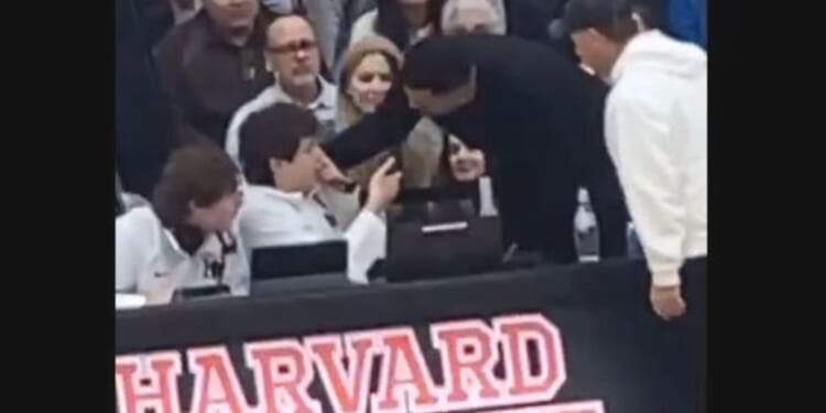 NBC Sports California analyst Matt Barnes is shown putting his hand on the shoulder of high school sports announcer Jake Lancer.