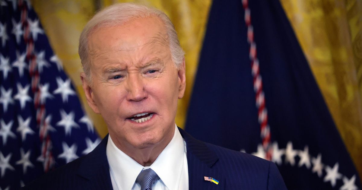 President Joe Biden speaks to governors in the East Room of the White House in Washington on Friday.