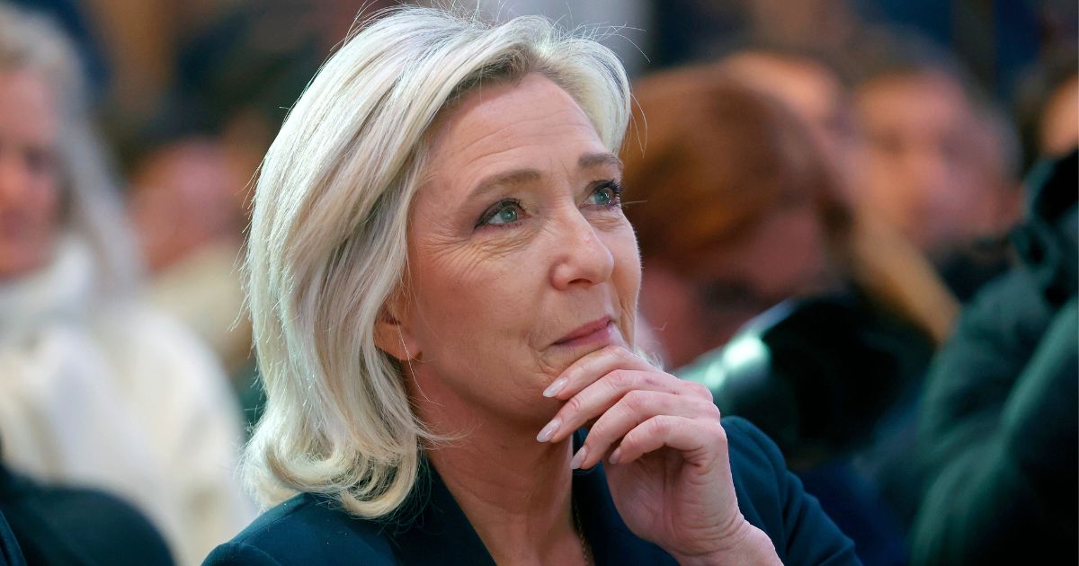 Marine Le Pen of France's National Rally parliamentary group looks on during an event in Paris on Jan. 15.