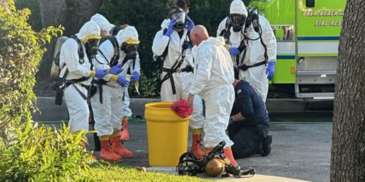 A hazmat team was called to the home of Donald Trump Jr. in Jupiter, Florida, on Monday, after he opened a letter containing an "unidentified white powder."