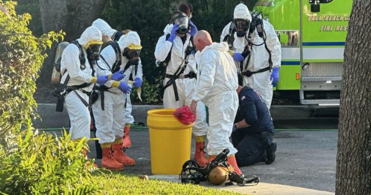 A hazmat team was called to the home of Donald Trump Jr. in Jupiter, Florida, on Monday, after he opened a letter containing an "unidentified white powder."