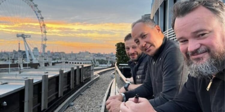 Barry-John "Baz" Davies, right, was a longtime Fox News producer working out of London, England. He died on Sunday from fighting a "long illness."