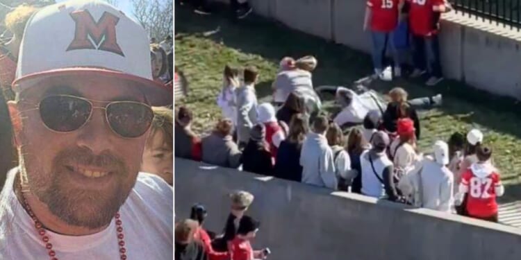 Kansas City Chiefs fan Trey Filter of Wichita, Kansas, helped subdue a suspect in the shooting at the team's Super Bowl victory parade.