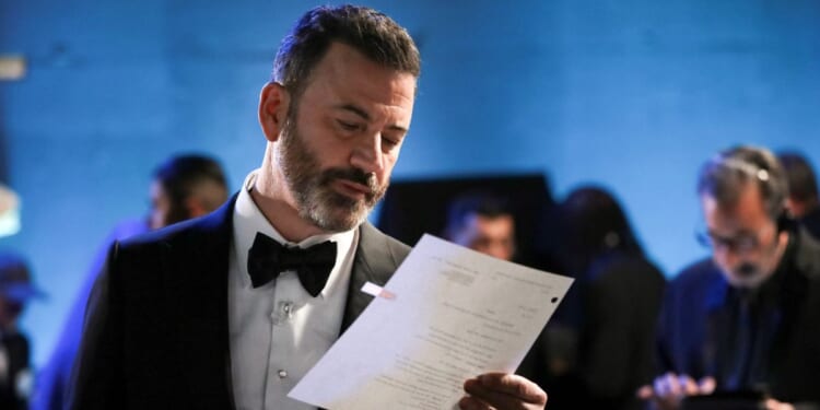 In this handout photo provided by A.M.P.A.S., Jimmy Kimmel is seen backstage during the 95th Annual Academy Awards on March 12, 2023 in Hollywood, California.