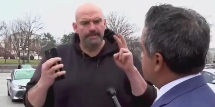 Sen. John Fetterman, left, ranted about Sen. Rand Paul's Monday filibuster, which delayed voting on the $95 billion foreign aid bill that was passed in the Senate Tuesday morning.