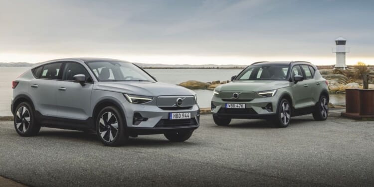 the Volvo C40 Recharge and XC40 Recharge