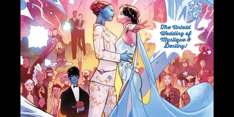 In an upcoming comic from Marvel, a character well-known for his faith performs a lesbian wedding.