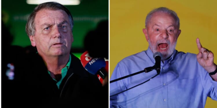 Brazilian former President, Jair Bolsonaro, left, and Brazilian President Luiz Inacio Lula Da Silva.