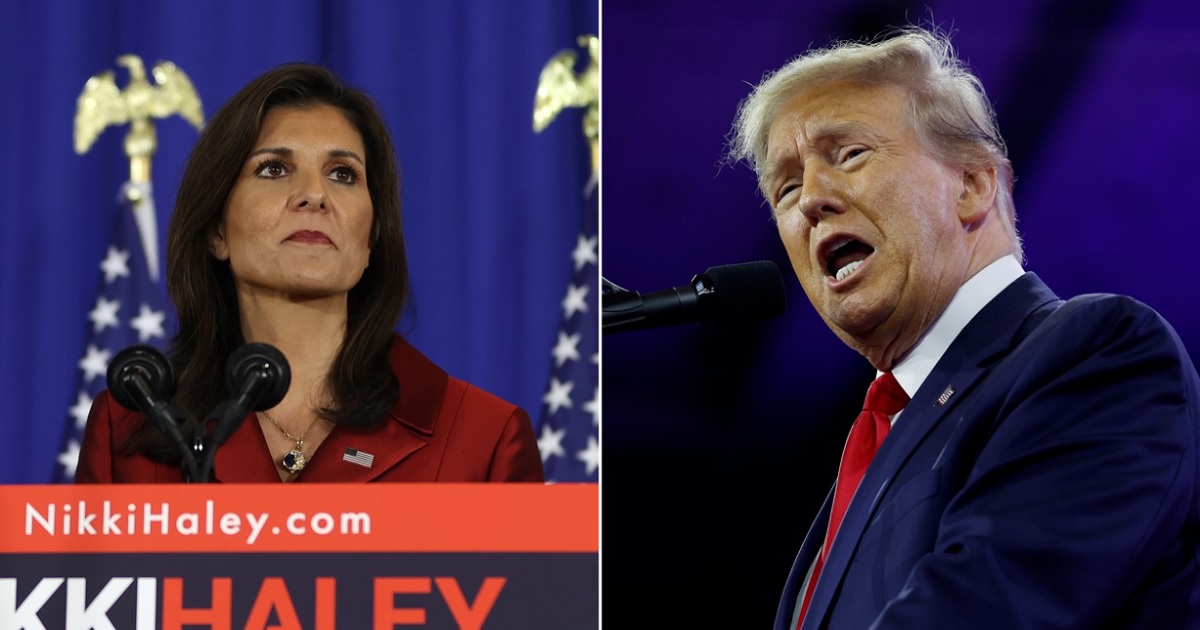 Former South Carolina Gov. Nikki Haley, left; former President Donald Trump, right.