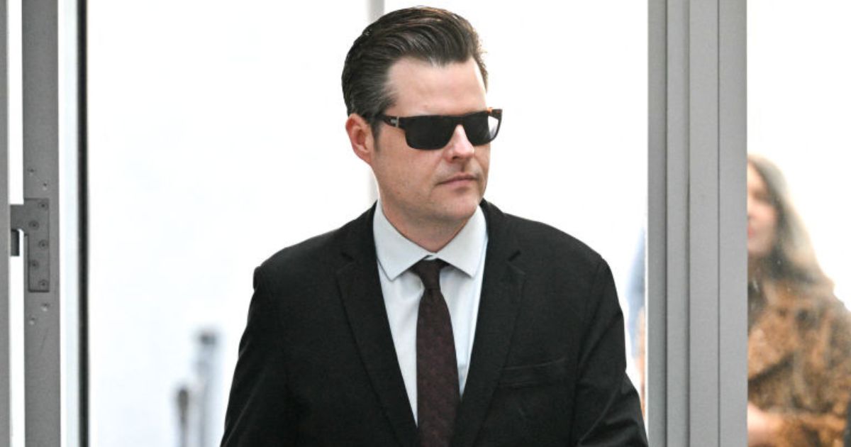 Rep. Matt Gaetz arrives ahead of the deposition of James Biden, brother of President Joe Biden, before the House Oversight and Judiciary Committees on President Biden's impeachment inquiry in Washington, D.C., on Tuesday.