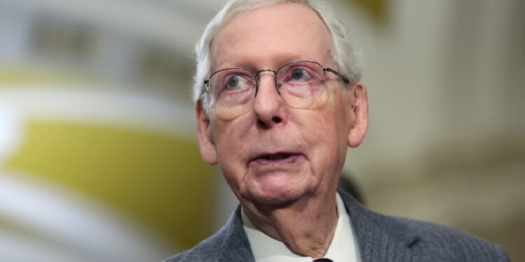 Senate Minority Leader Mitch McConnell, pictured in a Jan. 31 file photo.