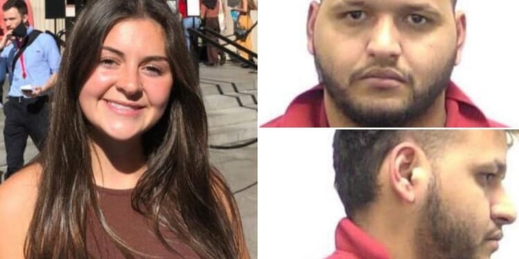 Laken Riley, left, a 22 -year-old Georgia nursing student found dead Thursday, and 26-year-old Jose Aguilar Ibarra, who was arrested and charged with her murder.