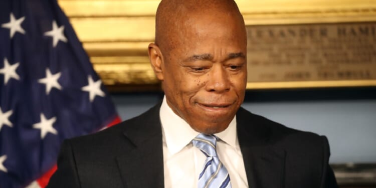 New York City Mayor Eric Adams, pictured at Jan. 8 news conference.