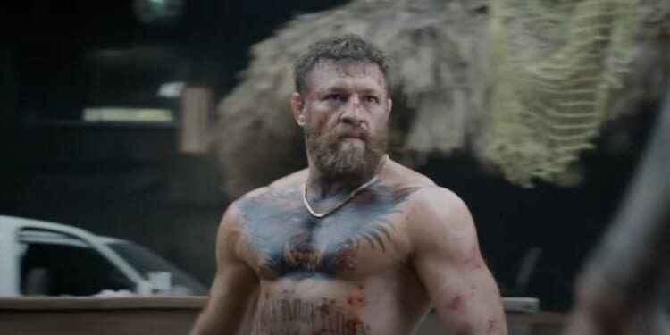 This Twitter screen shot shows UFC fighter Conor McGregor in his still unnamed role in the new Road House movie.