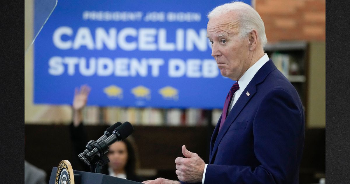 President Joe Biden speaks at Culver City Julian Dixon Library Wednesday in Culver City, California.