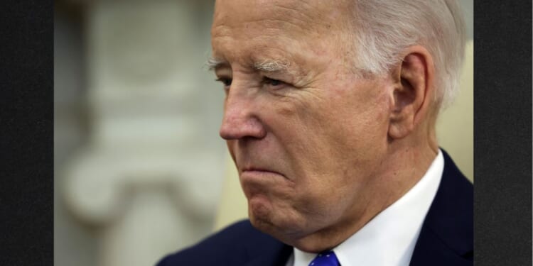 Embattled President Joe Biden, now fighting comments that he is mentally unfit for office, is seen during White House meeting Friday in Washington, D.C.