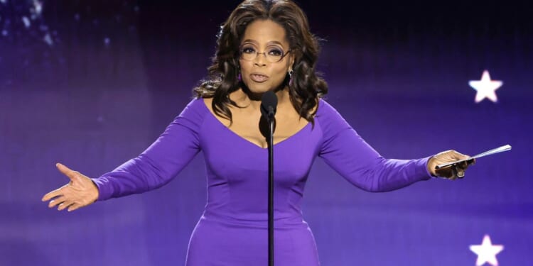 Oprah Winfrey speaks onstage during the 29th Annual Critics Choice Awards in Santa Monica, California, on Jan. 14.