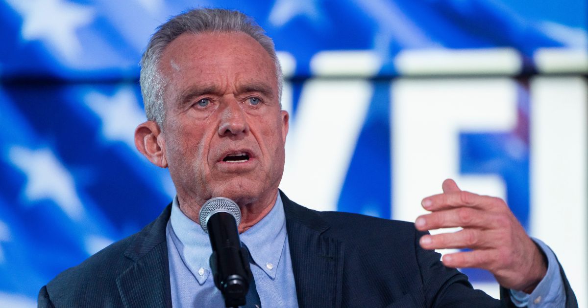 Independent presidential candidate Robert F. Kennedy Jr speaks at a campaign rally in Phoenix, Arizona, on Dec. 20.