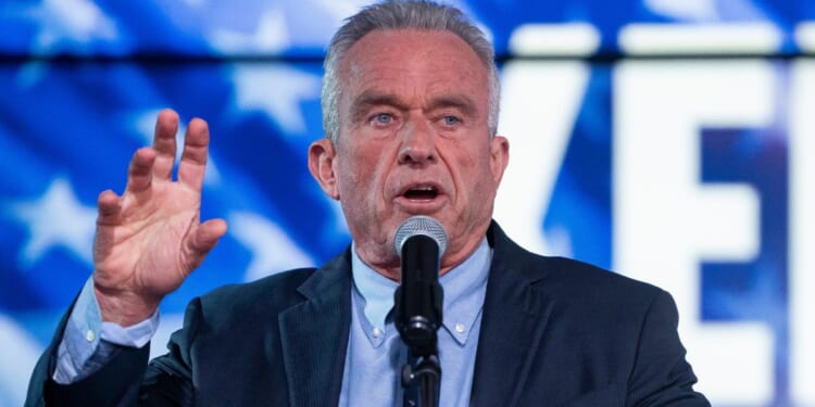 Independent presidential candidate Robert F. Kennedy Jr. speaks during a campaign rally at Legends Event Center in Phoenix on Dec. 20.