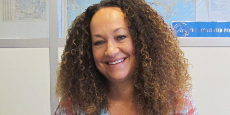 Rachel Dolezal poses at the bureau of The Associated Press in Spokane, Washington, on March 20, 2017.