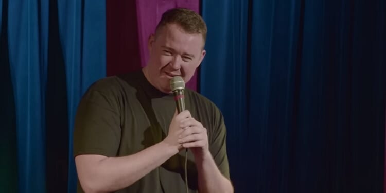 Comedian Shane Gillis in a still from his "Live in Austin" special on YouTube.