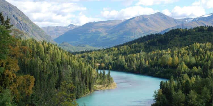 An undated stock photo shows the Kenai River on Alaska's Kenai Peninsula.