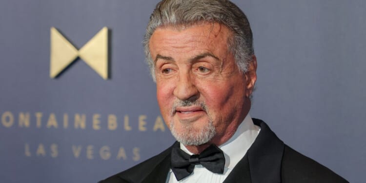 Sylvester Stallone attends the grand opening of the Fontainebleau Las Vegas hotel on Dec. 13