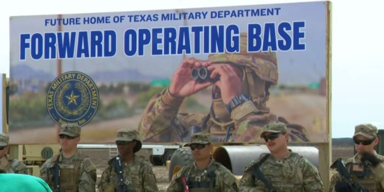 Texas plans to build a forward operating base in Eagle Pass to house soldiers assigned to the area to deal with the border crisis.