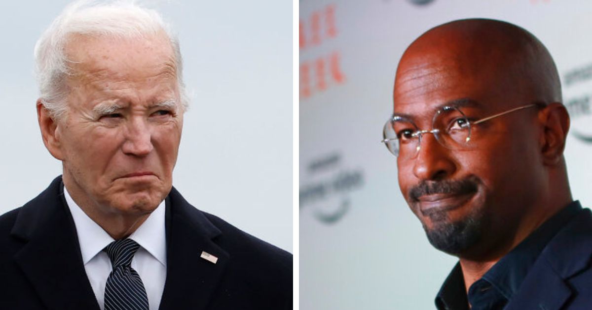 President Joe Biden, left, and CNN political contributor Van Jones.