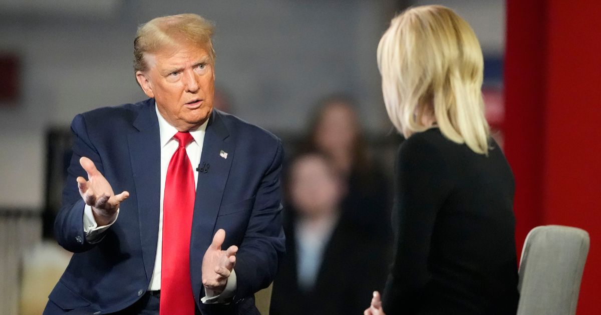 Donald Trump speaking Laura Ingraham at a town hall event