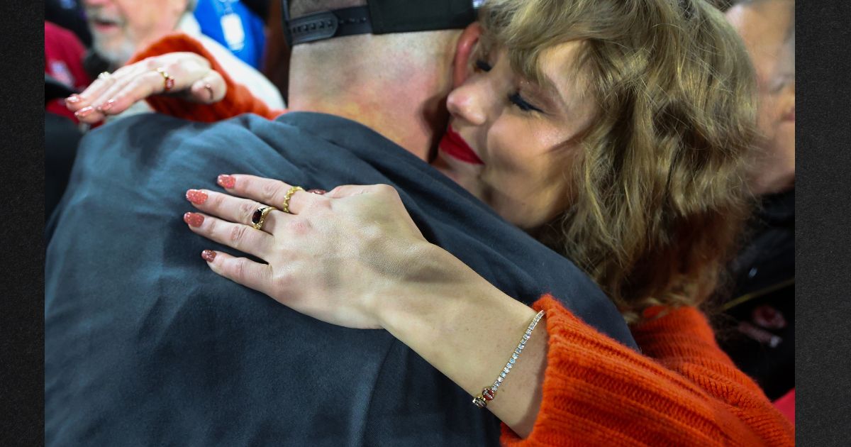 Pop megastar Taylor Swift caused a stir -- and a spike in sales -- when she was pictured wearing a custom tennis bracelet as she hugged Travis Kelce after his Kansas City Chiefs won against the Baltimore Ravens in the AFC Championship Game Jan. 28.