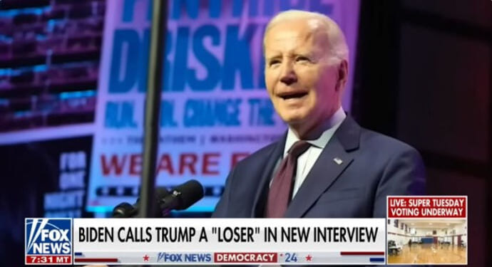 Senile Joe Biden to blame Trump for Democrats contesting 2024 election