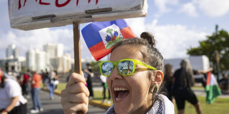 Kamala Harris visits Puerto Rico for first time as vice president, riling some in the U.S. territory