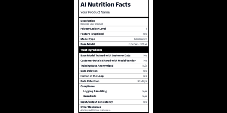 Biden administration weighs putting AI 'nutrition labels' on new tech products